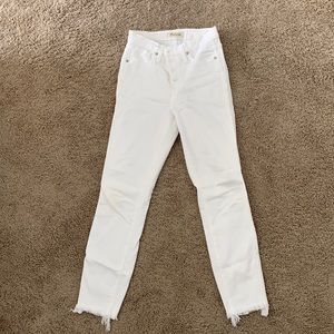 White high rise jeans